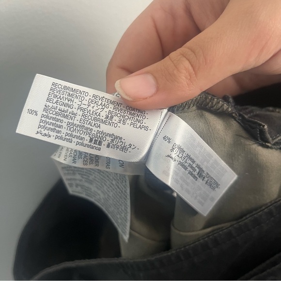 Zara waxed pleated skirt dark grey size small new - Picture 8 of 9